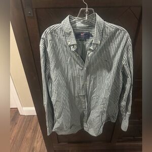 Men’s Vineyard Vines button down Whale Shirt sz L